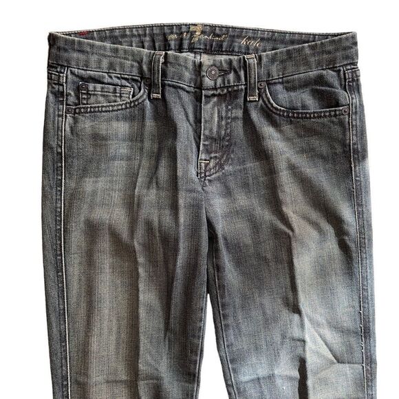 7 For All Mankind Hale Straight Cut Jeans Size 27 - Picture 4 of 15
